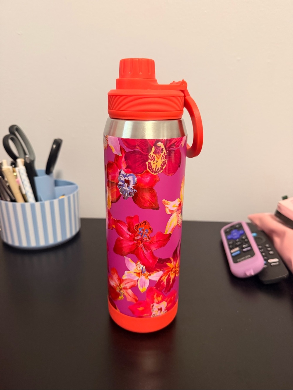 Bright Floral insulated water bottle